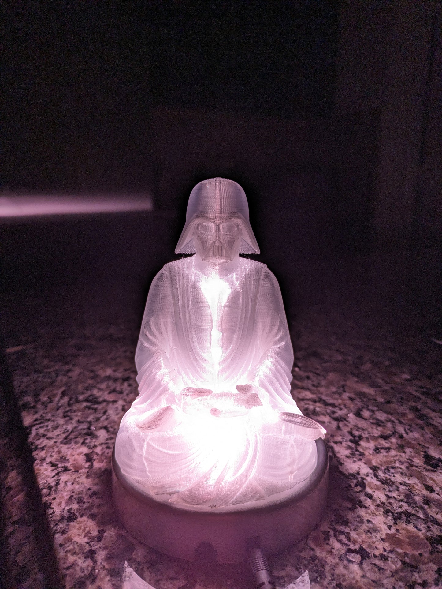 New Black Darth Vader Buddha figure inspired by Star Wars