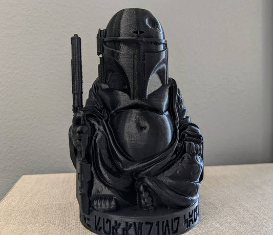 Star Wars inspired Boba Fett Buddha Figure
