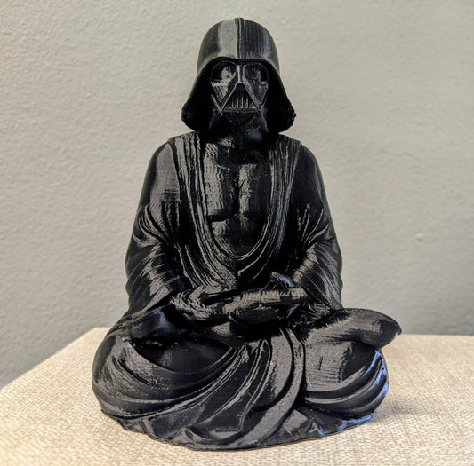 New Black Darth Vader Buddha figure inspired by Star Wars