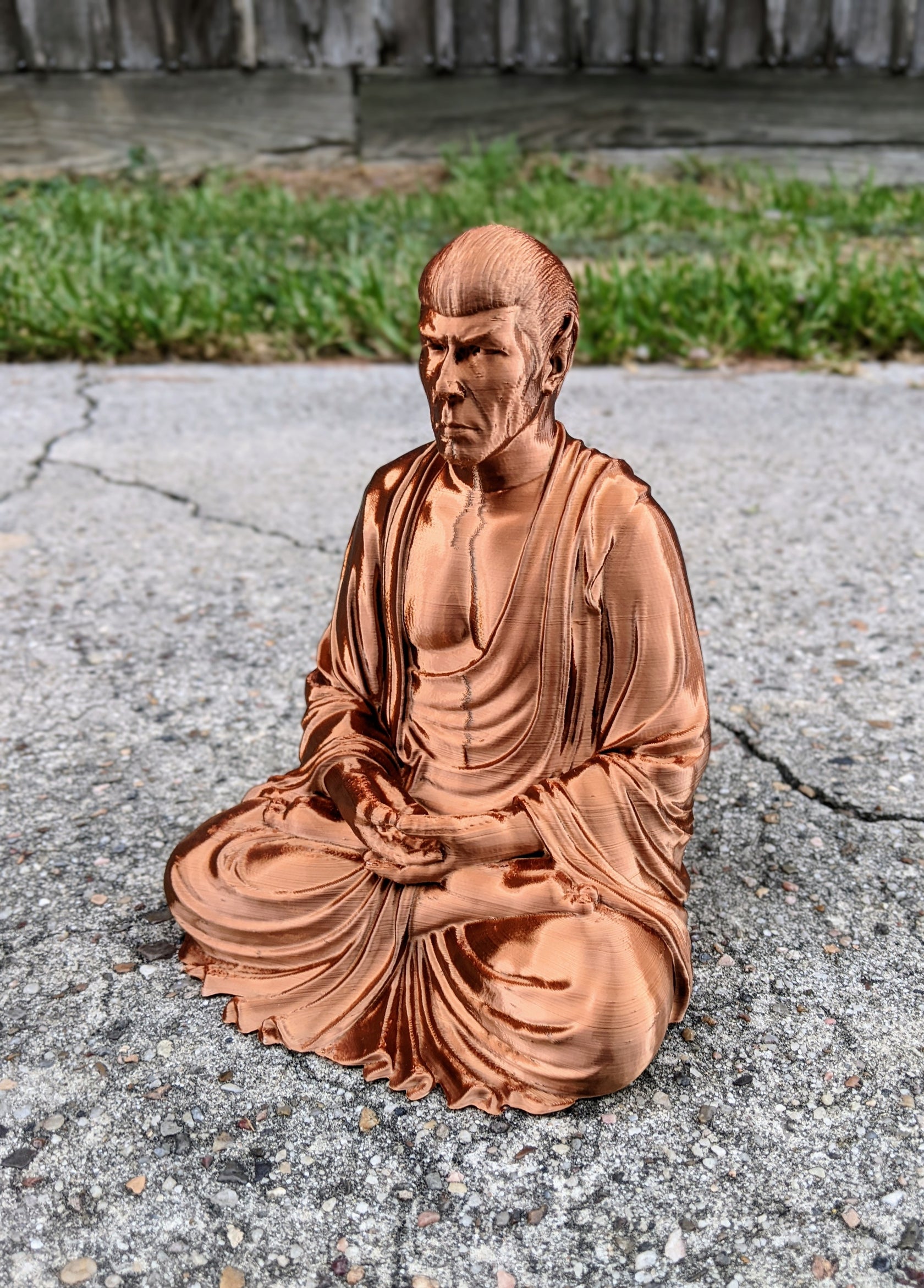 3D Printed Spock Buddha figure – Taylors 3D Print Lab
