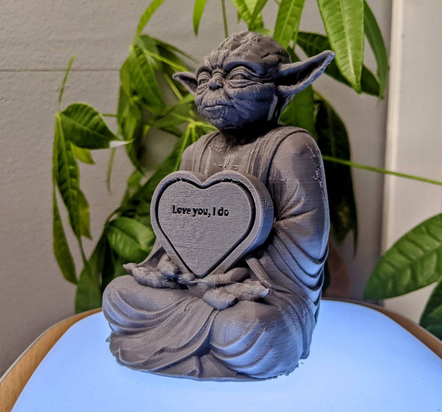 New Yoda Buddha Figure With Heart inspired by Star Wars